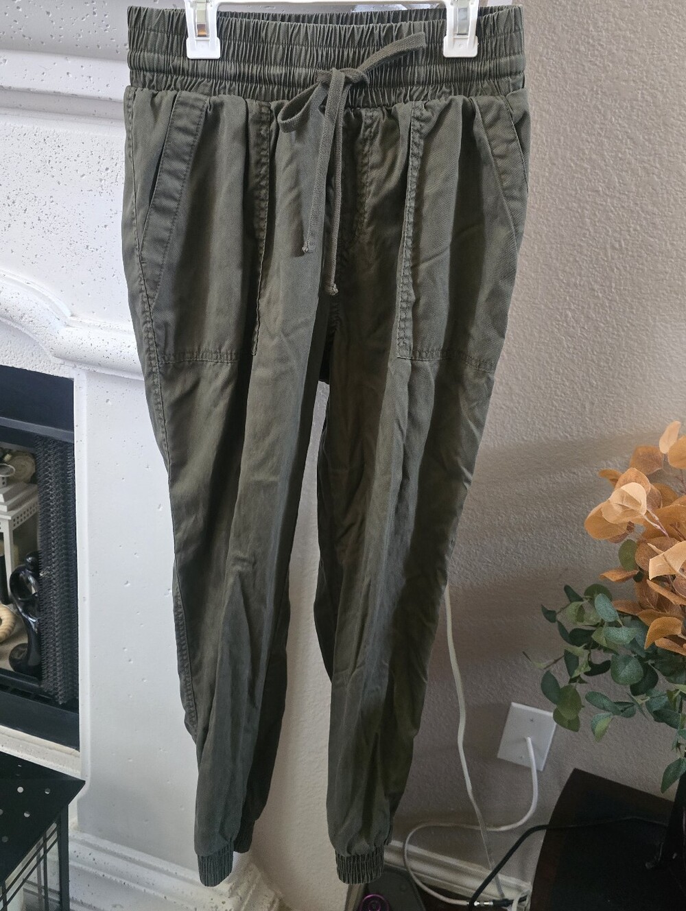 A New Day's Olive Drawstring Jogger Pants Sz. XS